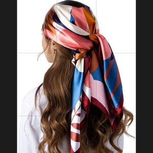 Silk-like Fabric Square Scarf